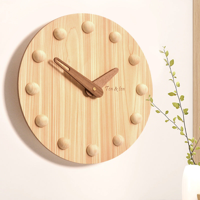 Nordic 3D Silent Wall Clock for Livingroom 10 Inches