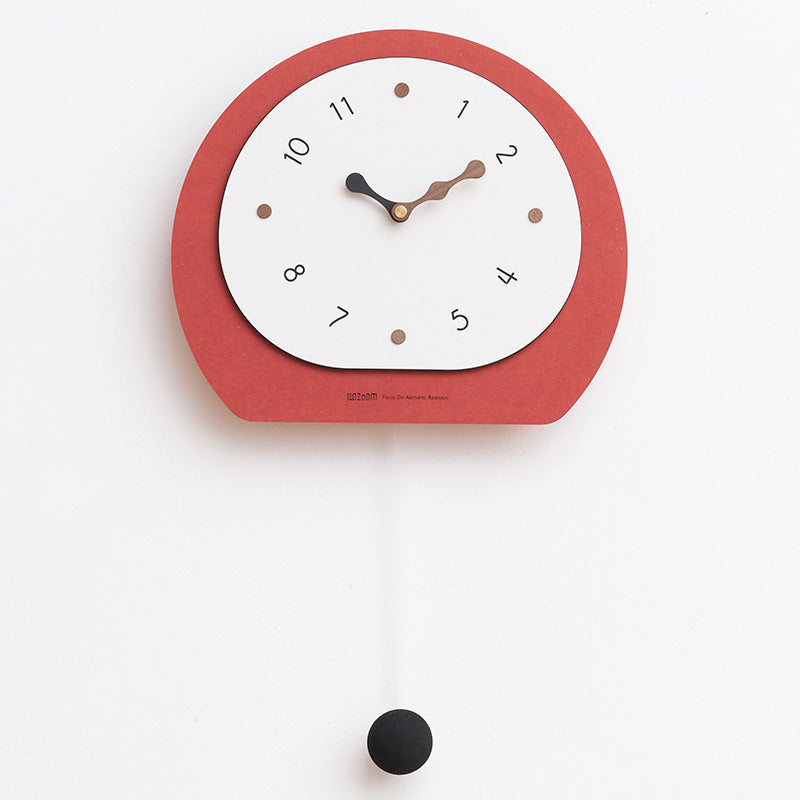 Nordic Pendulum Wall Décor Clock for Living Room