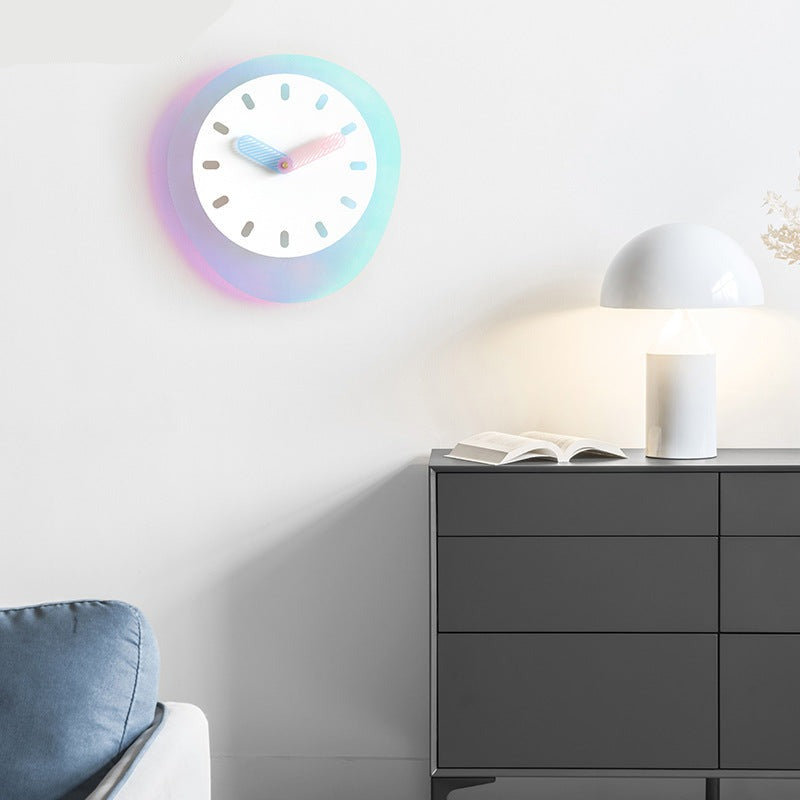 Nordic Irregular Silent Wall Clock for Study Room
