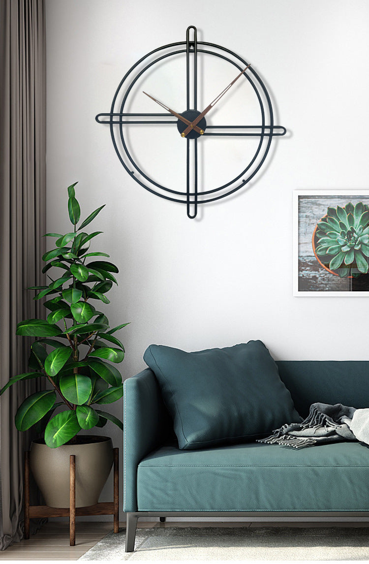 Nordic Decorative Big Wall Clock for Livingroom 23 Inches