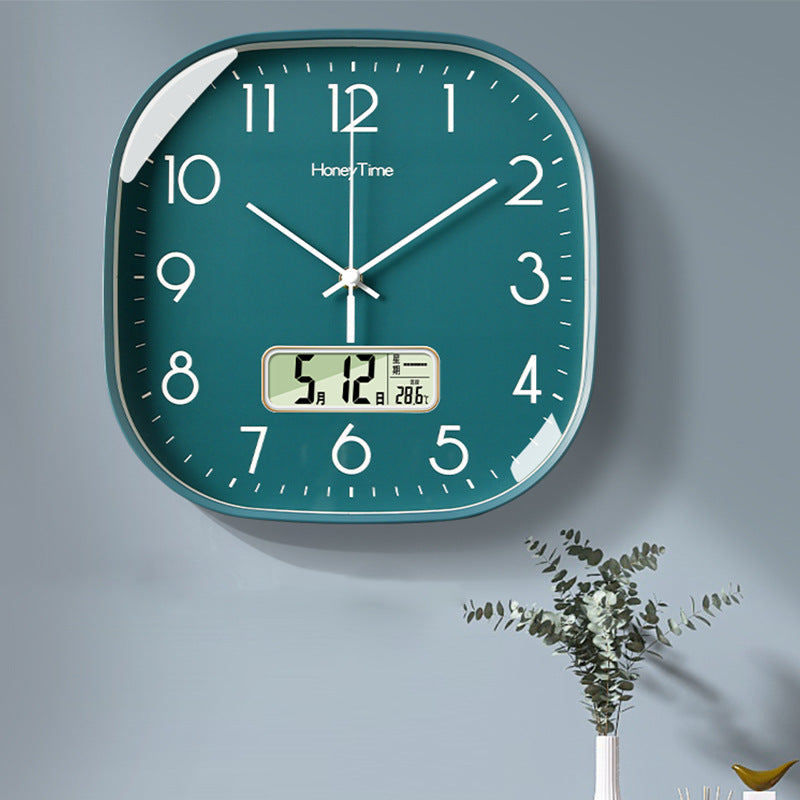 Modern Battery Operated Silent Wall Clock for Livingroom 12 Inches