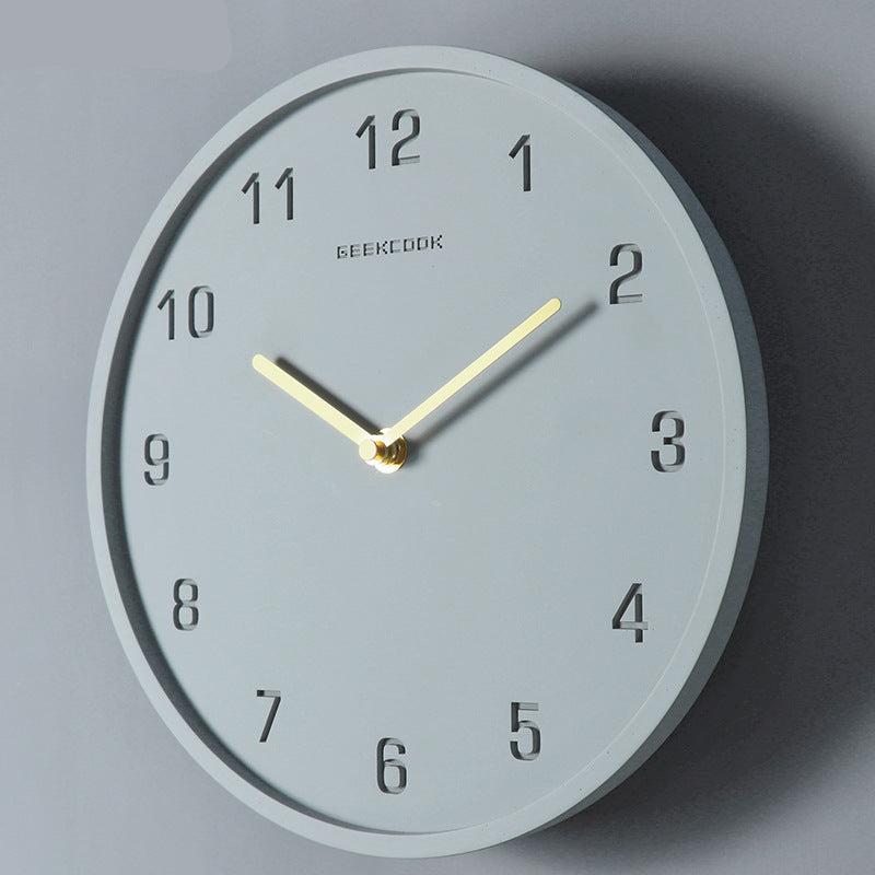 Concrete Nordic Pendulum Analog Wall Clock