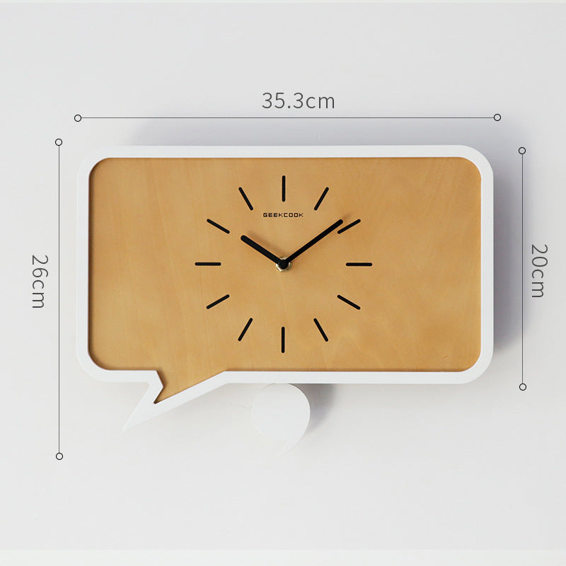Minimalist Comma Creative Pendulum Clock