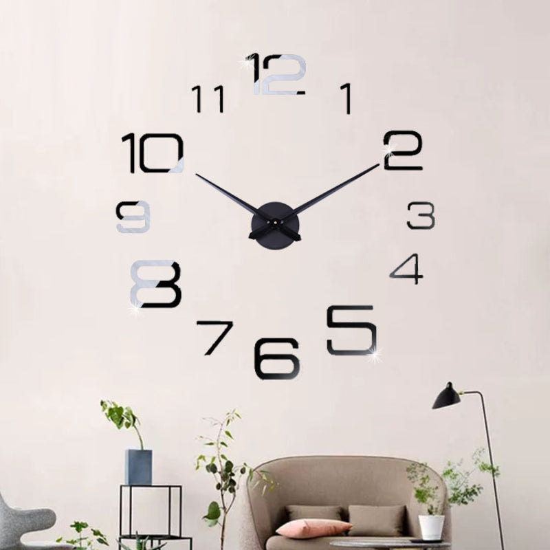 DIY Sticker Long Hands Wall Clock