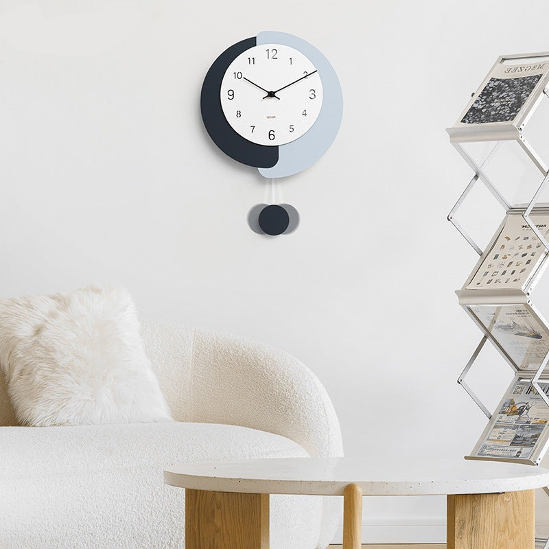 Irregular Shape Pendulum Wall Clock for Study Room