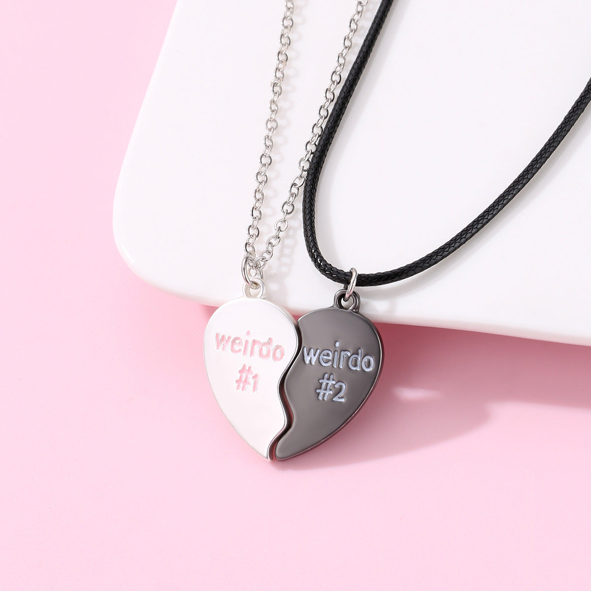 Magnetic Hearts Weirdo Necklaces Gift for Couples