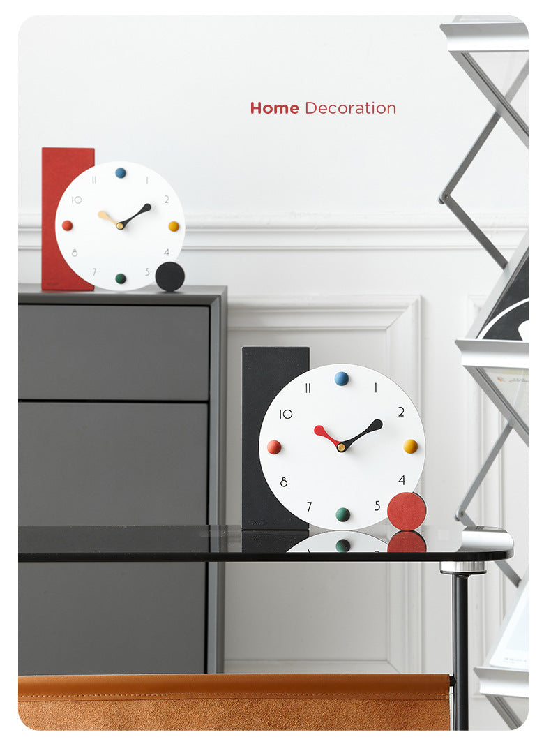 Cute Battery Operated Decorative Table Clock for Bedroom