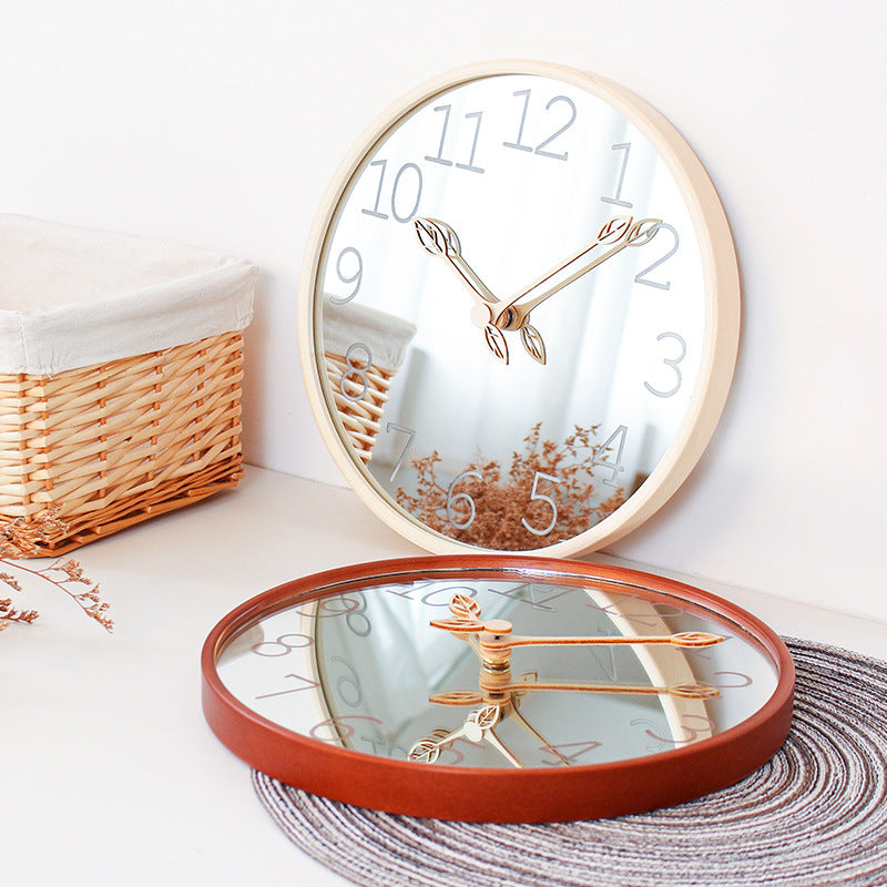 Loforay™ Real Mirror Nordic Circular Silent Wall Clock