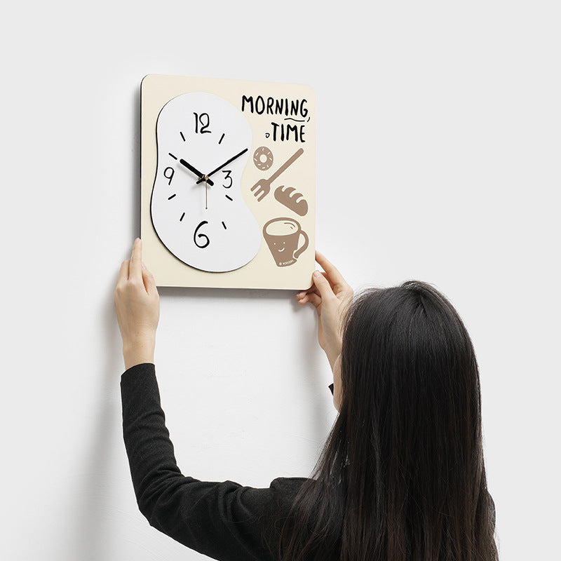 Creative Style Kitchen Wall Décor Silent Clock