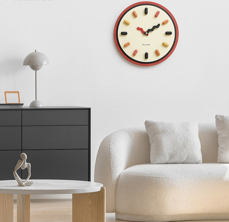 3D Creative Nordic Silent Wall Clock for Livingroom