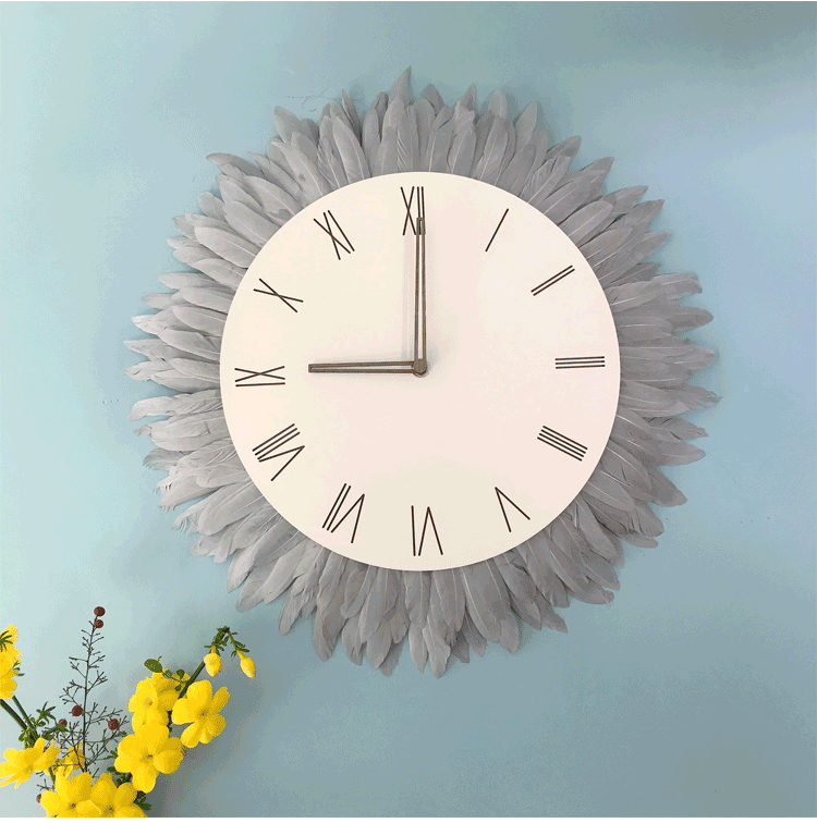 Loforay™ Nordic Roman Numerals Silent Wall Clock