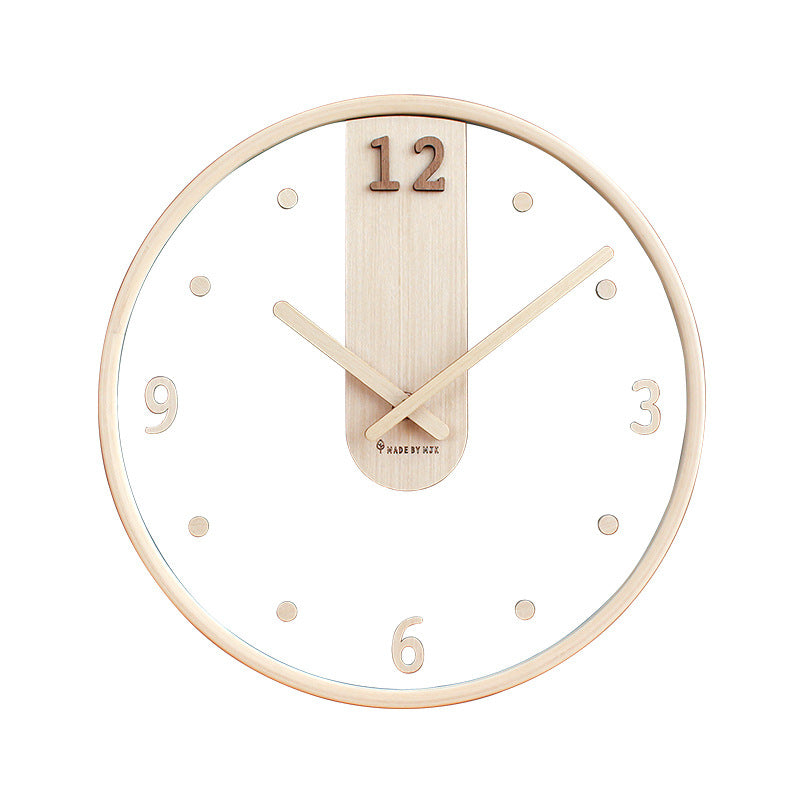 Analogue Noiseless Wooden Wall Clock for Home