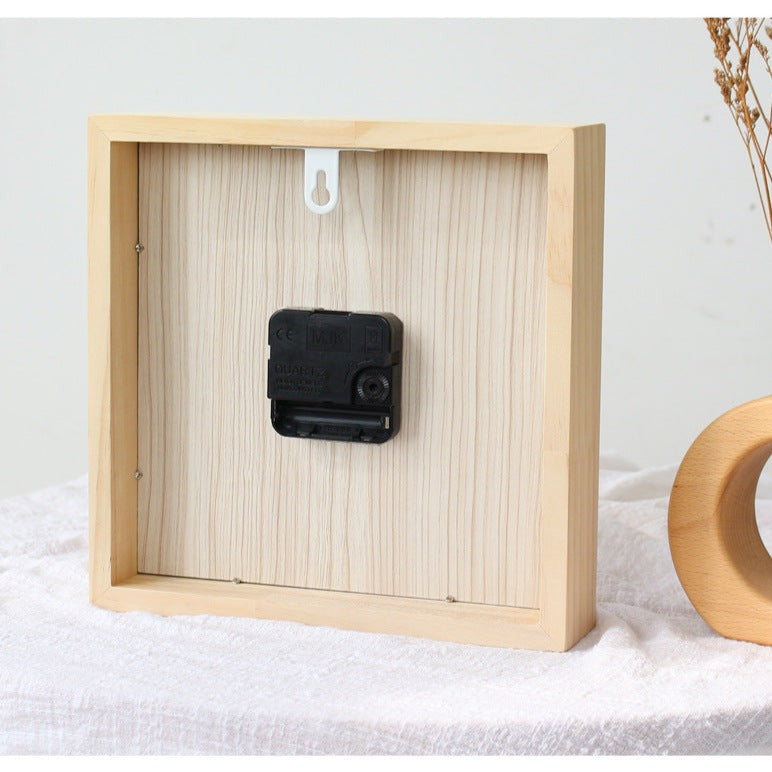 Loforay™ Minimalist Square Wooden Silent Clock