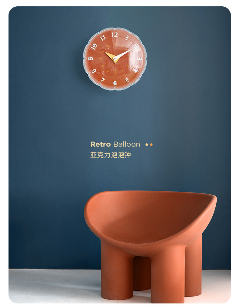 Balloon Shaped Silent Wall Decorative Clock for Kids Bedroom