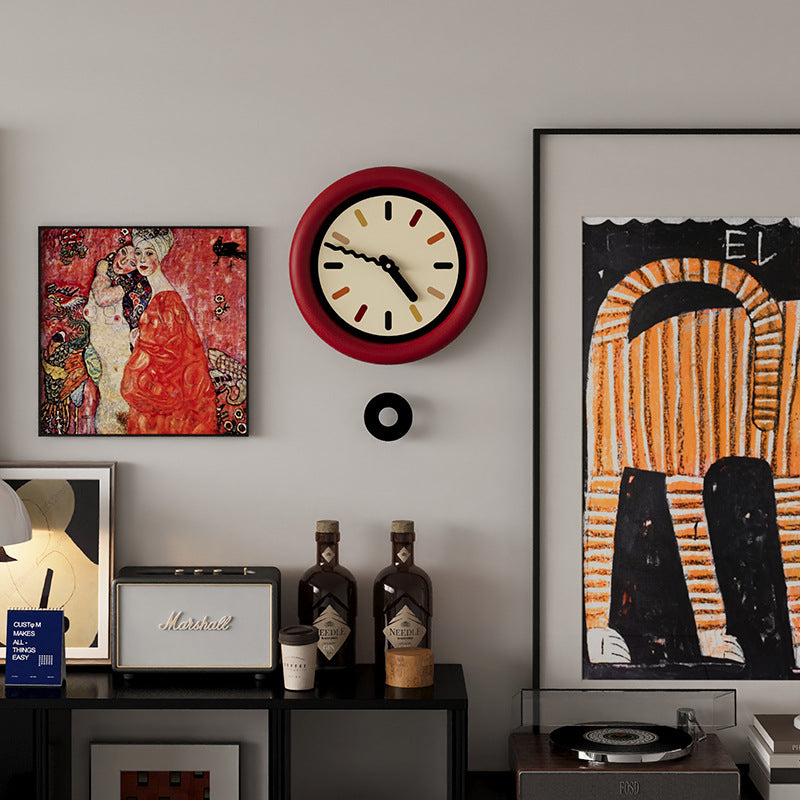 3D Pendulum Analog Silent Wall Clock