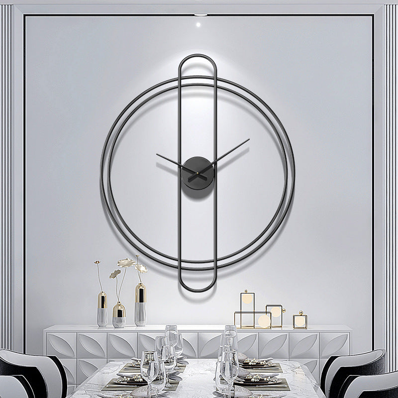 Minimalistic Decorative Big Wall Clock for Livingroom 24 Inches