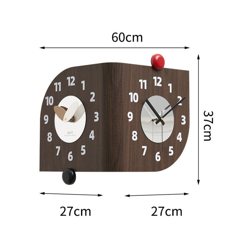 Loforay™ Double Sided Wall Corner Decorative Silent Clock