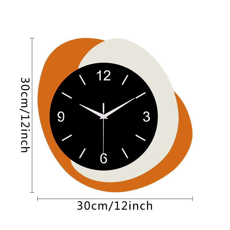 Unique Shaped Silent Wall Decor Clock