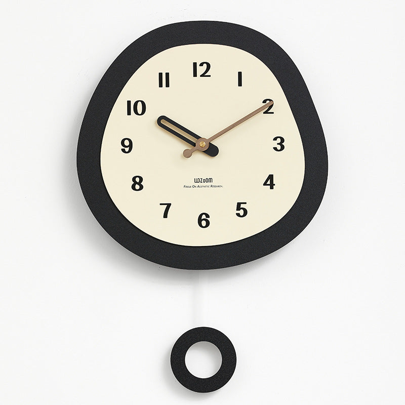 Modern Circular Wall Décor Pendulum Clock
