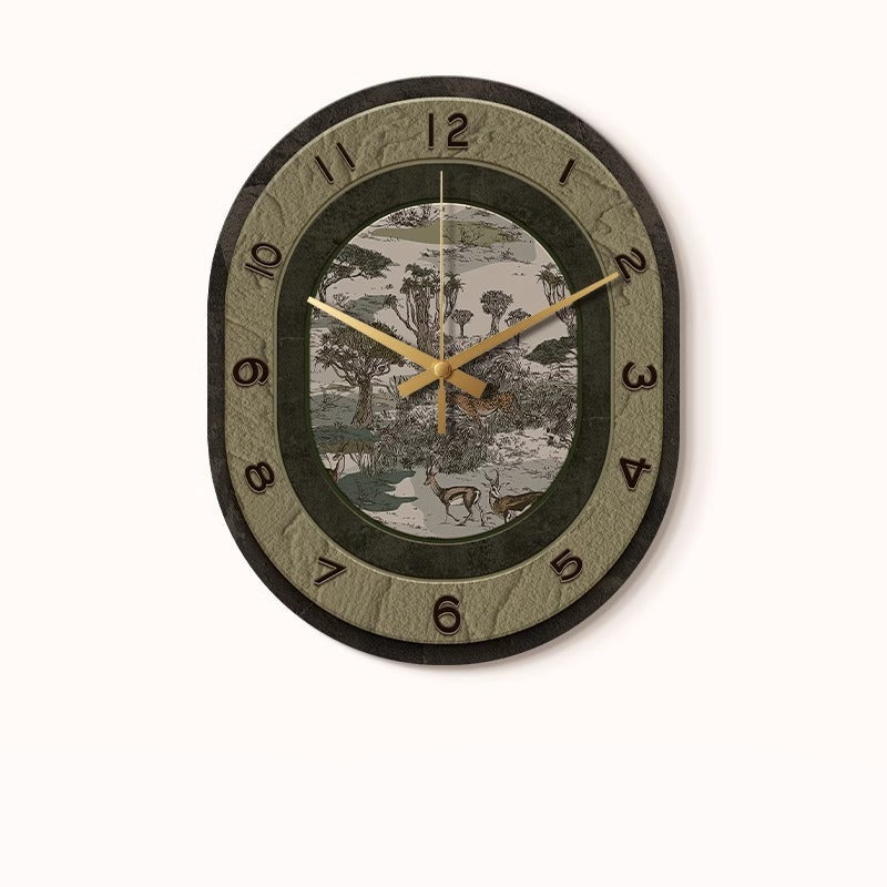 Loforay™ Antique Art Deco Floral Silent Wall Clock
