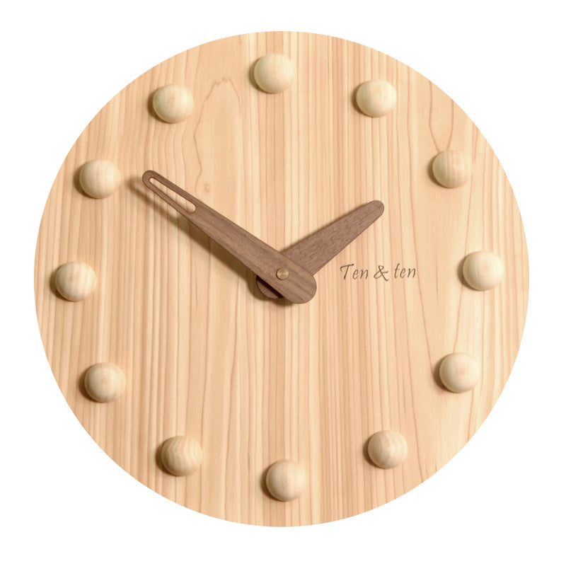 Nordic 3D Silent Wall Clock for Livingroom 10 Inches