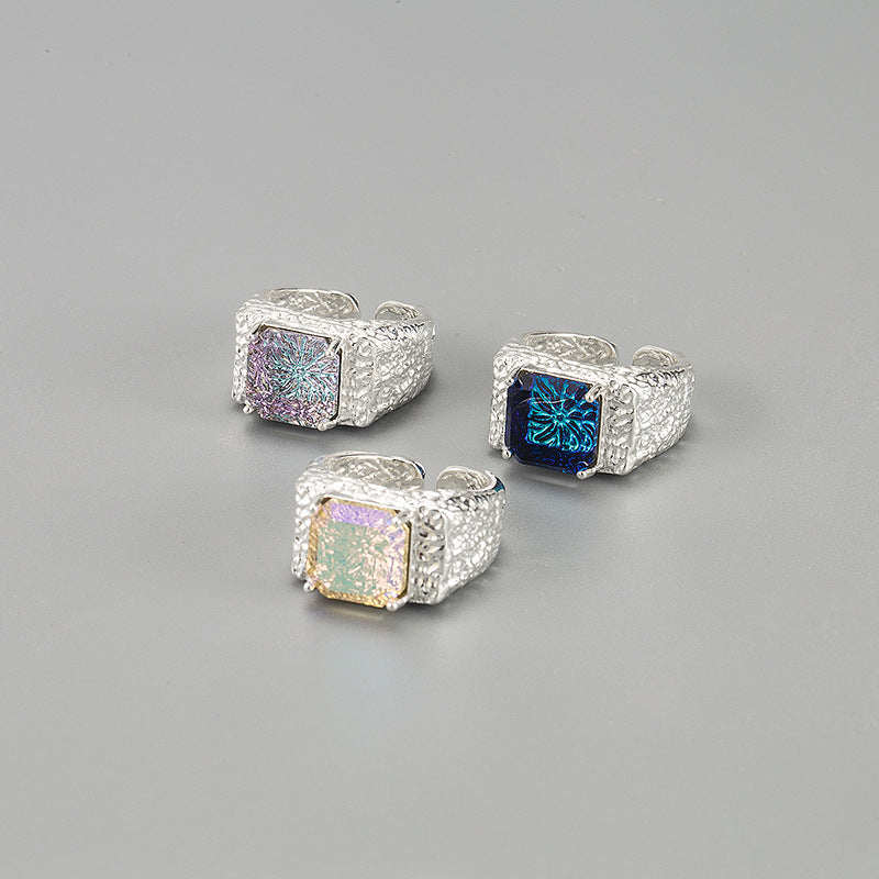 Firework Inspired Silver Ring for Her