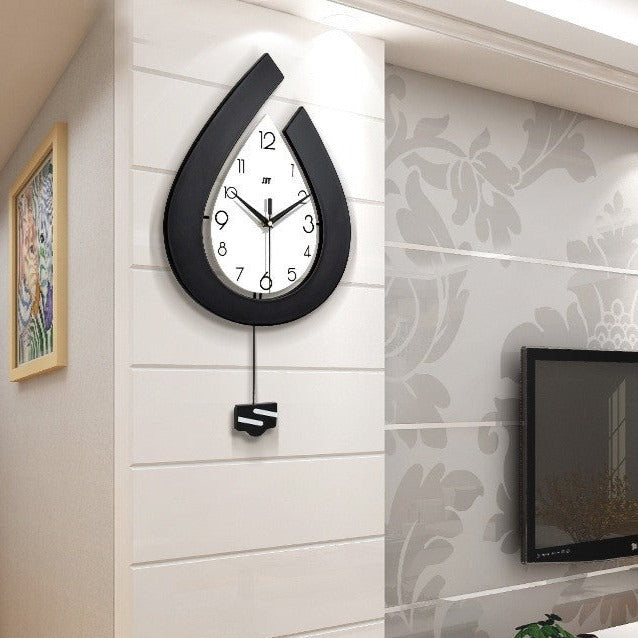 Oversized Pendulum Silent Wall Clock for Livingroom