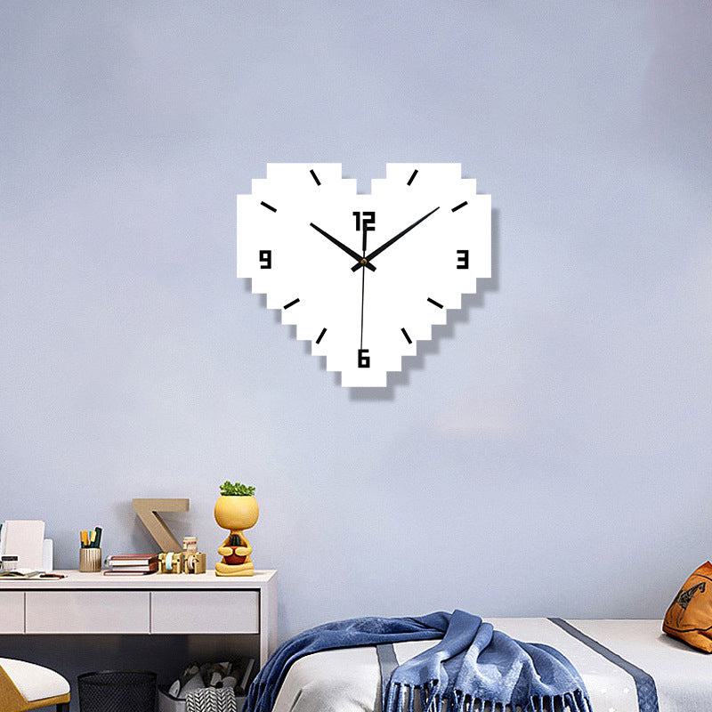 Heart Shaped Creative Silent Wall Décor Clock