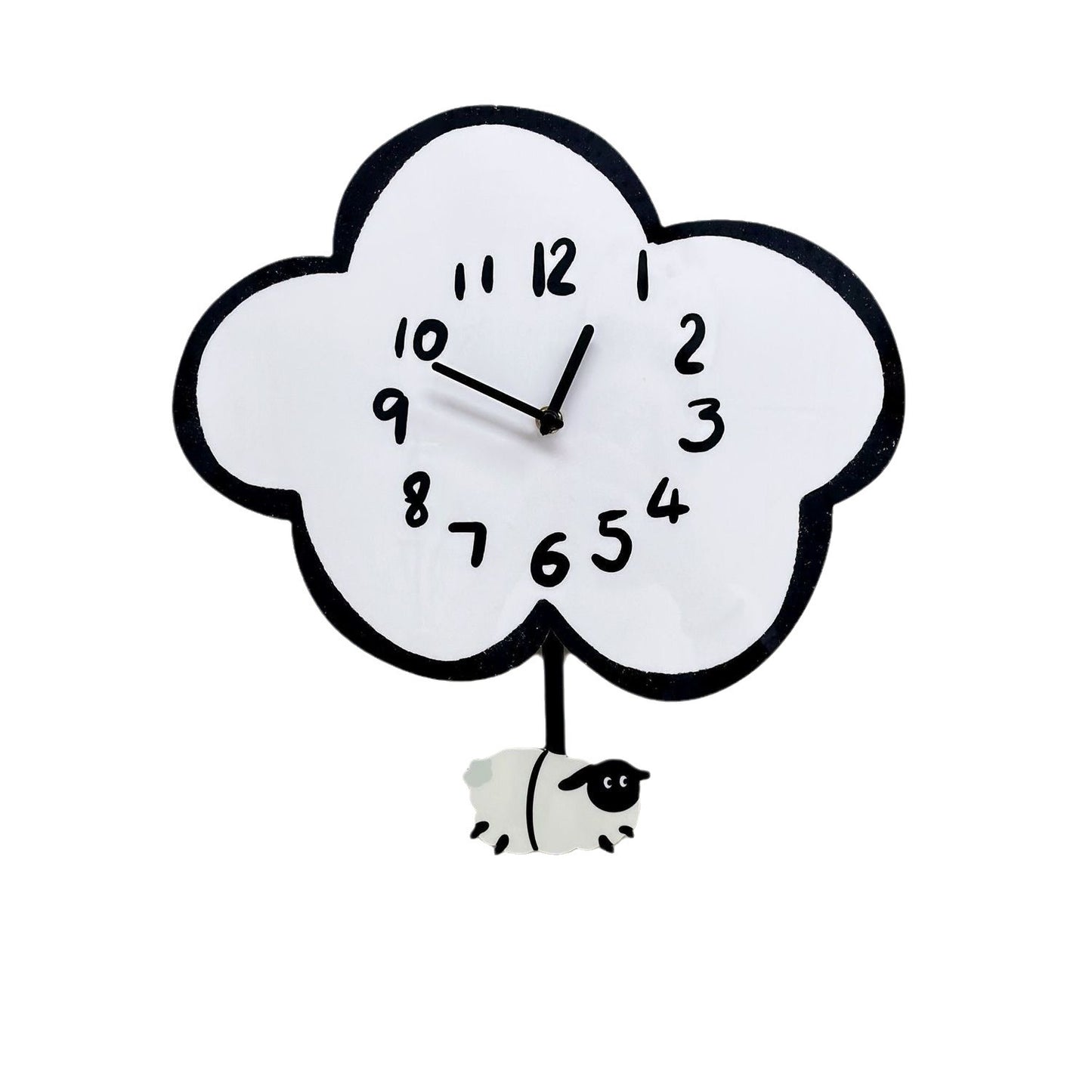 Swinging Sheep Silent Pendulum Wall Clock