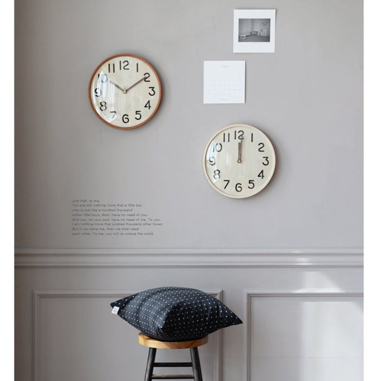 Loforay™ Big Numbers Nordic Circular Silent Wall Deco Clock