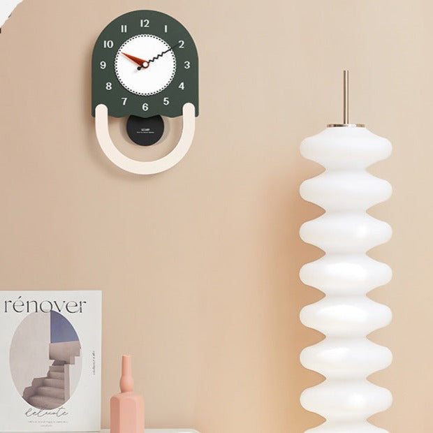Long Wall Decoration Pendulum Clock for Kids Bedroom