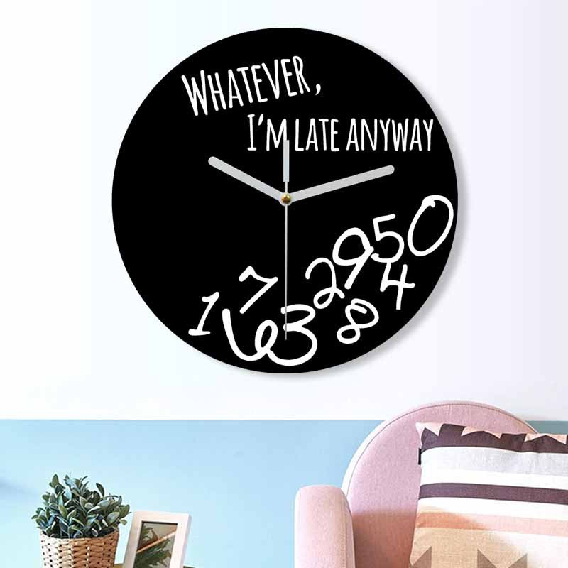Funny Random Numbers Silent Wall Clock