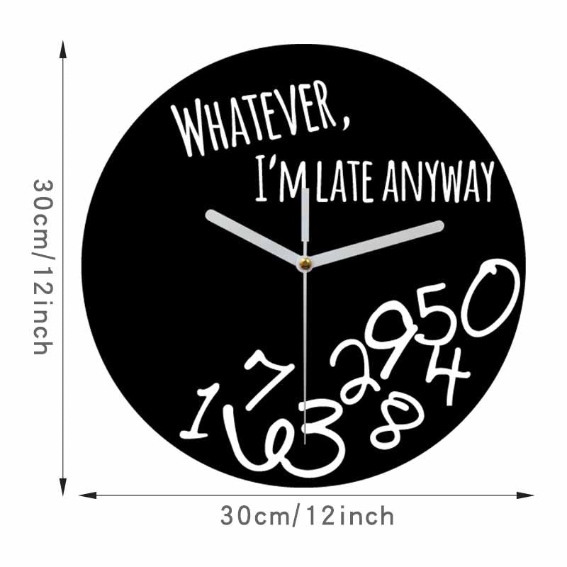 Funny Random Numbers Silent Wall Clock