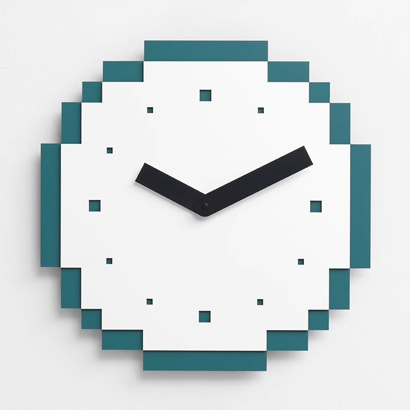 Creative Pixel Style Wall Décor Silent Clock