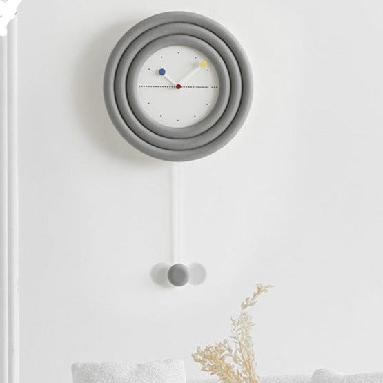 Unique Nordic Pendulum Wall Clock for Living Room