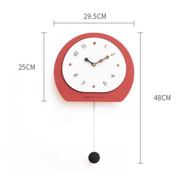 Nordic Pendulum Wall Décor Clock for Living Room