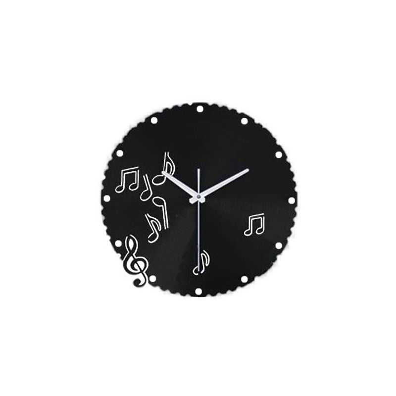 Music Notes Pendulum Silent Wall Clock