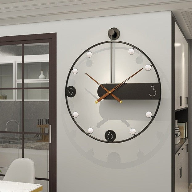 Wall Hanging Minimalist Clock for Livingroom Battery Operated