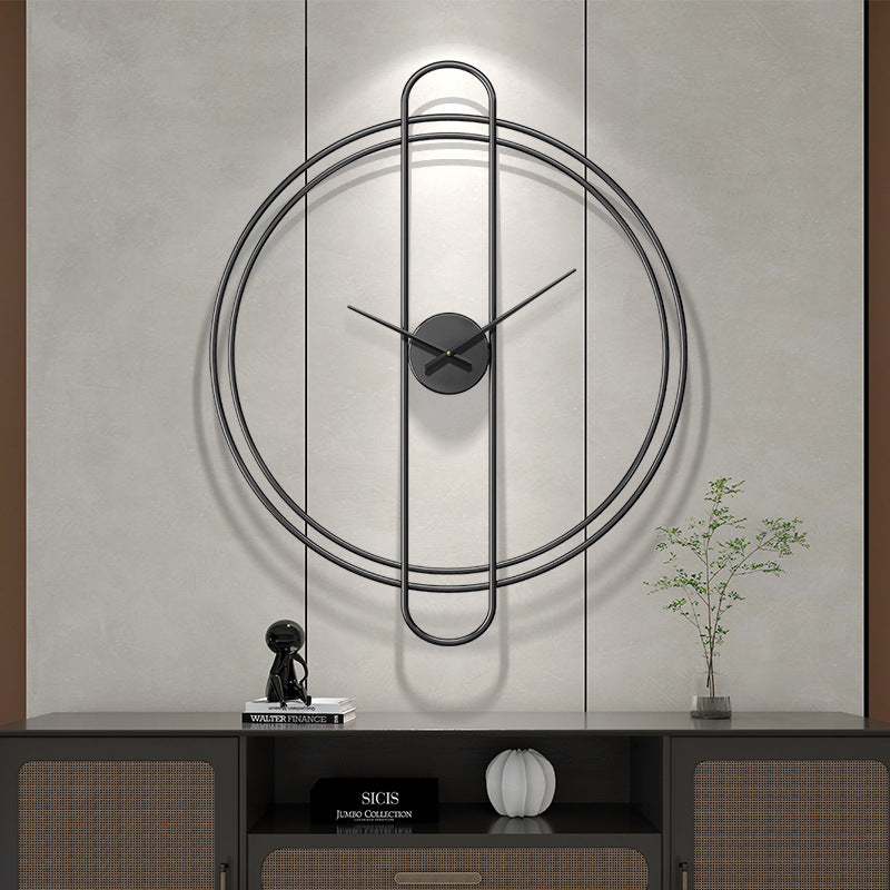Minimalistic Decorative Big Wall Clock for Livingroom 24 Inches