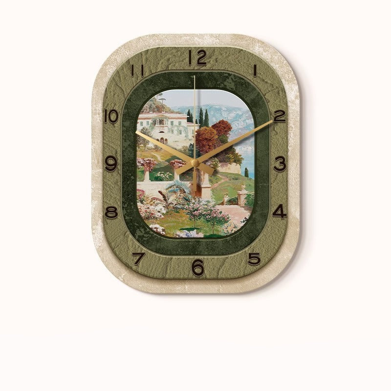 Loforay™ Antique Art Deco Floral Silent Wall Clock