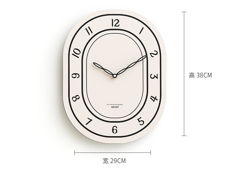 Battery Operated Long Wall Clock for Living Room