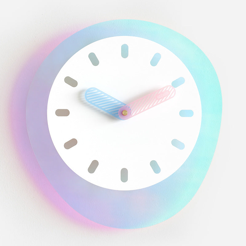 Nordic Irregular Silent Wall Clock for Study Room