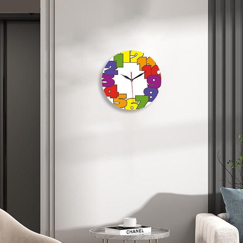 Funky Analog Silent Wall Clock for Kids Bedroom