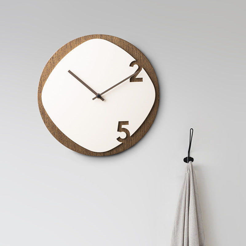 Minimalist Spanish Style Wooden Wall Clock