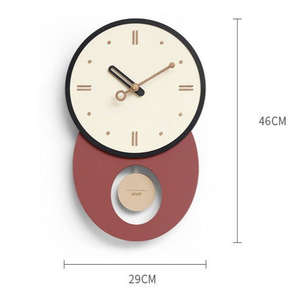 Pendulum Long Wall Décor Clock for Living Room