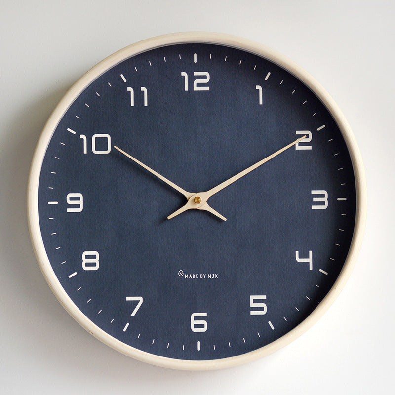 Minimalist Analogue Wall Décor Wooden Clock for Home