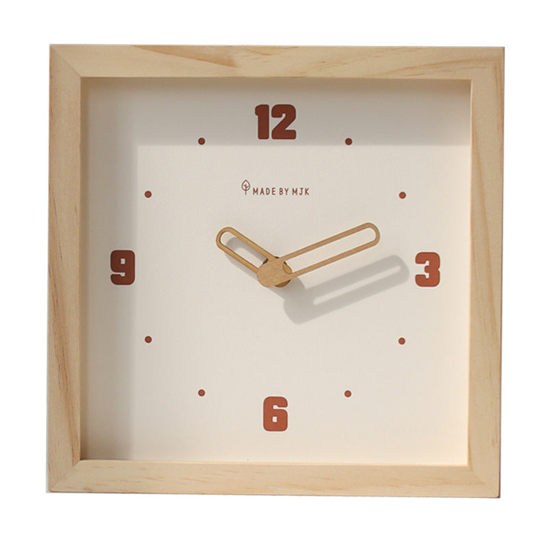 Loforay™ Minimalist Square Wooden Silent Clock