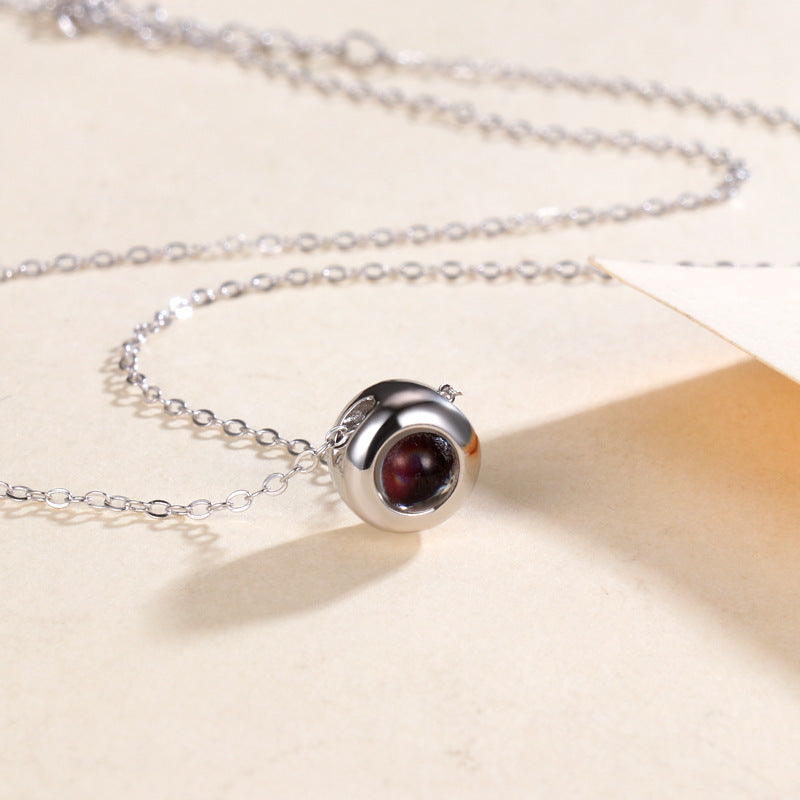 Custom Photo Projection Dainty Pendant