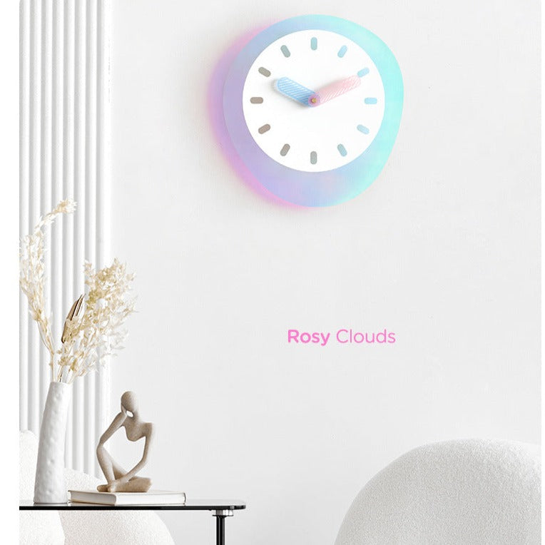 Nordic Irregular Silent Wall Clock for Study Room