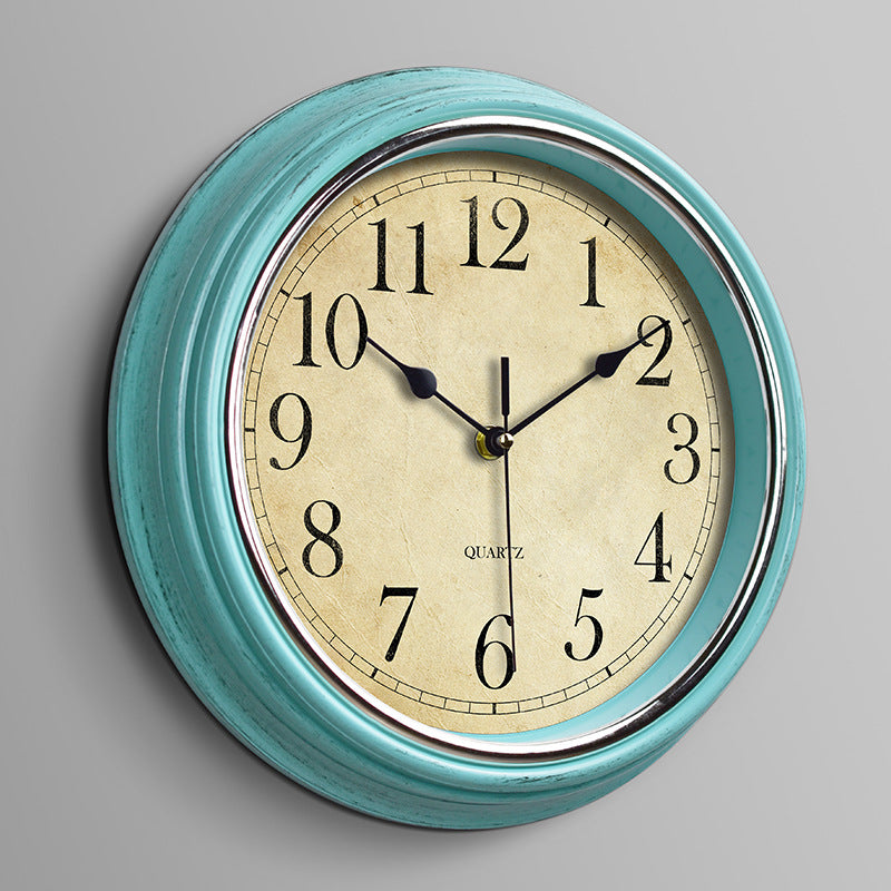 Vintage Silent Clock Classroom or Bedroom 12 Inches